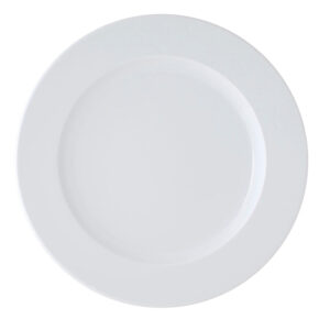 assiette plate ariane brasserie ceramique blanche ø 21 cm- Dakar Sénégal
