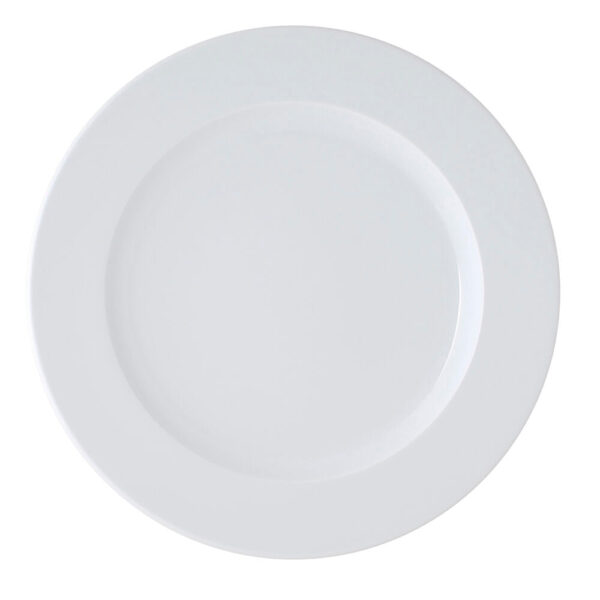assiette plate ariane brasserie ceramique blanche ø 24 cm- Dakar Sénégal