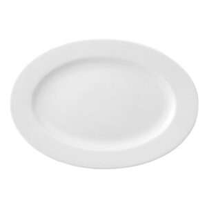 assiette plate ariane prime ovale ceramique blanche 22 x 20 cm- Dakar Sénégal