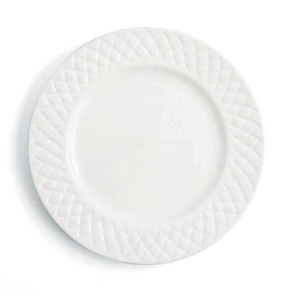 assiette plate bidasoa optique ceramique blanche ø 27 cm- Dakar Sénégal