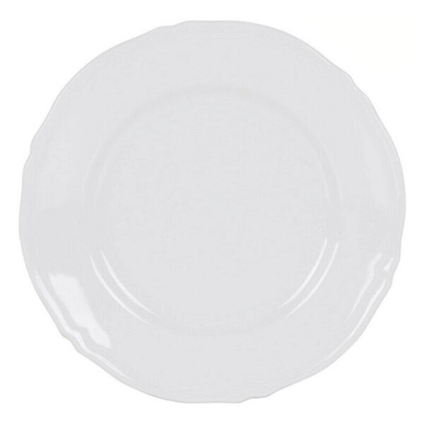 assiette plate feuille porcelaine blanche ø 32 cm- Dakar Sénégal