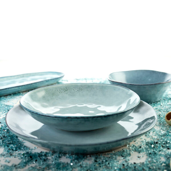 assiette plate quid boreal ceramique bleu ø 27 cm- Dakar Sénégal