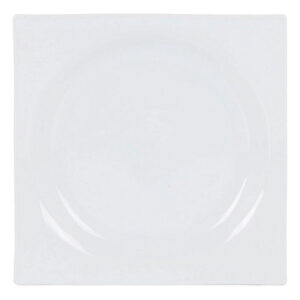 assiette plate zen porcelain white 24 x 24 x 25 cm- Dakar Sénégal