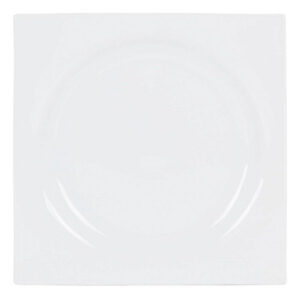 assiette plate zen porcelain white 27 x 27 x 3 cm- Dakar Sénégal