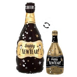 ballon gonflable décoratif bouteille de champagne happy new year 66cm. LIVRAISON DAKAR - SENEGAL