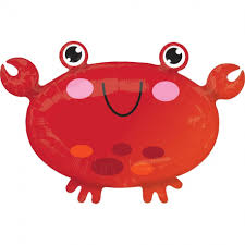 ballon gonflable decoratif forme crabe rouge55cm. LIVRAISON DAKAR - SENEGAL