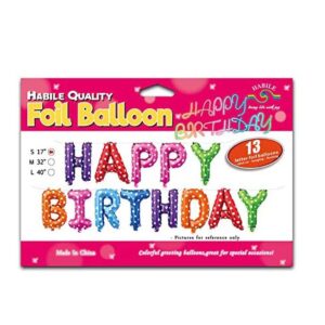 baniere anniversaire en ballon metalise 13 lettres hbd. LIVRAISON DAKAR - SENEGAL
