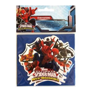 carte d’invitation +enveloppe spiderman set de6pcs. LIVRAISON DAKAR - SENEGAL