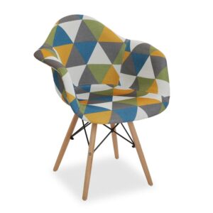 chaise avec accoudoirs versa orleans bois textile 64 x 82 x 61 cm- Dakar Sénégal