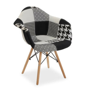 chaise avec accoudoirs versa velours patchwork bois textile 64 x 82 x 61 cm- Dakar Sénégal