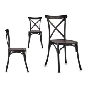 chaise de salle a manger bois plastique noir 51 x 895 x 46 cm- Dakar Sénégal
