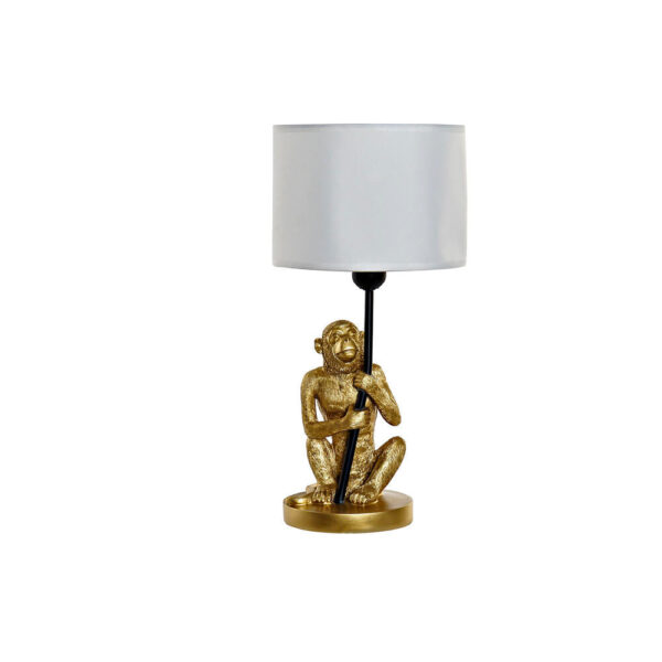 lampe de bureau dkd home decor dore polyester resine blanche 60w singe 21 x 21 x 41 cm- Dakar Sénégal
