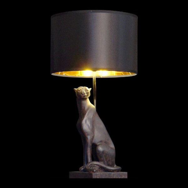 lampe de bureau dkd home decor metal noir resine 220 v leopard 50 w 30 x 30 x 58 cm- Dakar Sénégal