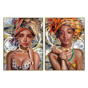 peinture dkd home decor femme africaine 63 x 35 x 93 cm 2 pcs- Dakar Sénégal