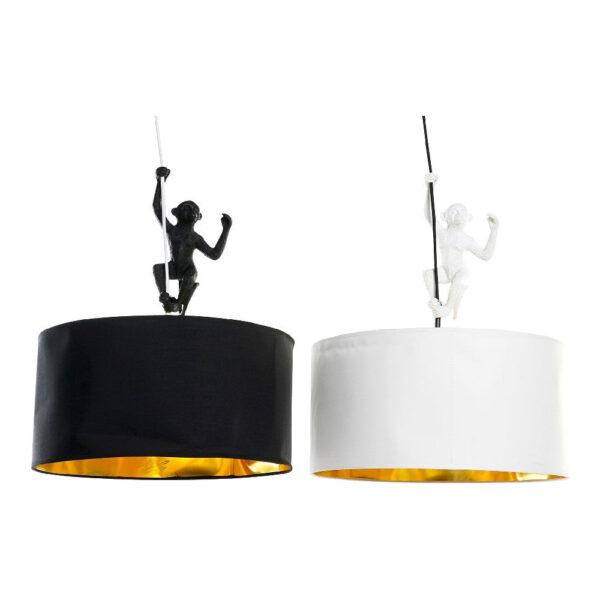 plafonnier dkd home decor blanc noir resine polyester 220 v dore 50 w 2 pcs 45 x 45 x 56 cm- Dakar Sénégal