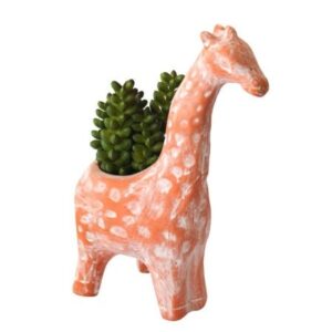 plante artificielle cactus pot en ceramique forme girafe. LIVRAISON DAKAR - SENEGAL