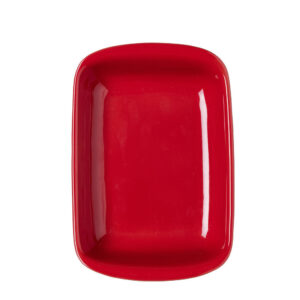 plat a four pyrex supreme rectangulaire en ceramique rouge 33 x 23 cm- Dakar Sénégal