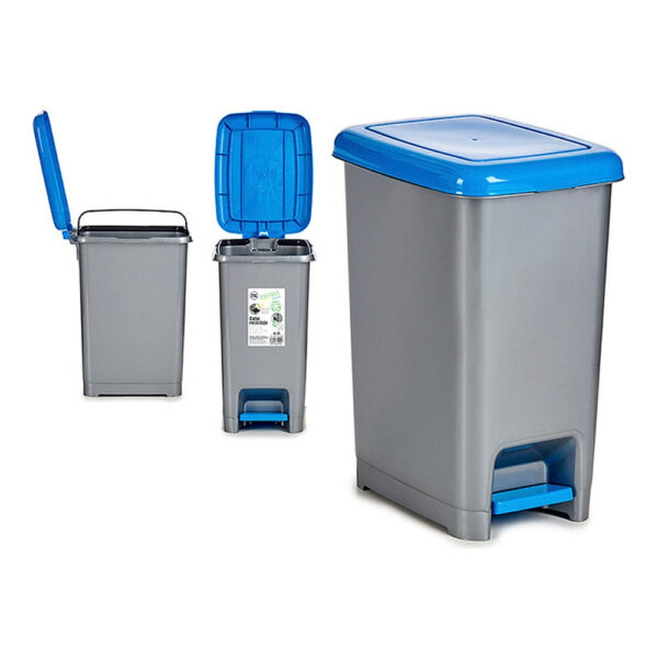poubelle de recyclage bleu gris plastique 25 l 265 x 47 x 365 cm- Dakar Sénégal