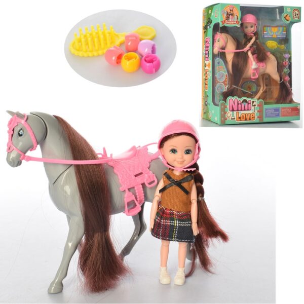 poupée et son cheval +accessoires nini love+3ans. LIVRAISON DAKAR - SENEGAL