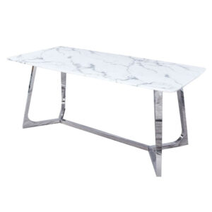 table a manger dkd home decor marbre acier 180 x 90 x 76 cm- Dakar Sénégal