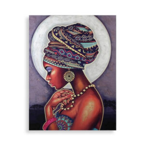 tableau versa ethnic lady toile 28 x 90 x 120 cm- Dakar Sénégal