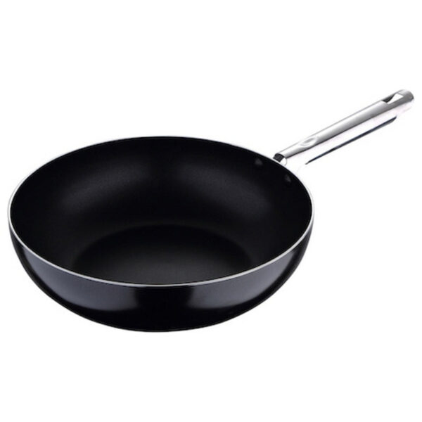 wok pan pixel black acier inoxydable noir aluminium trempe ø 28 cm- Dakar Sénégal