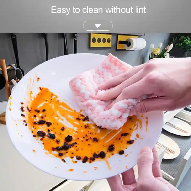 Chiffon de nettoyage super absorbant microfibre lavage torchons