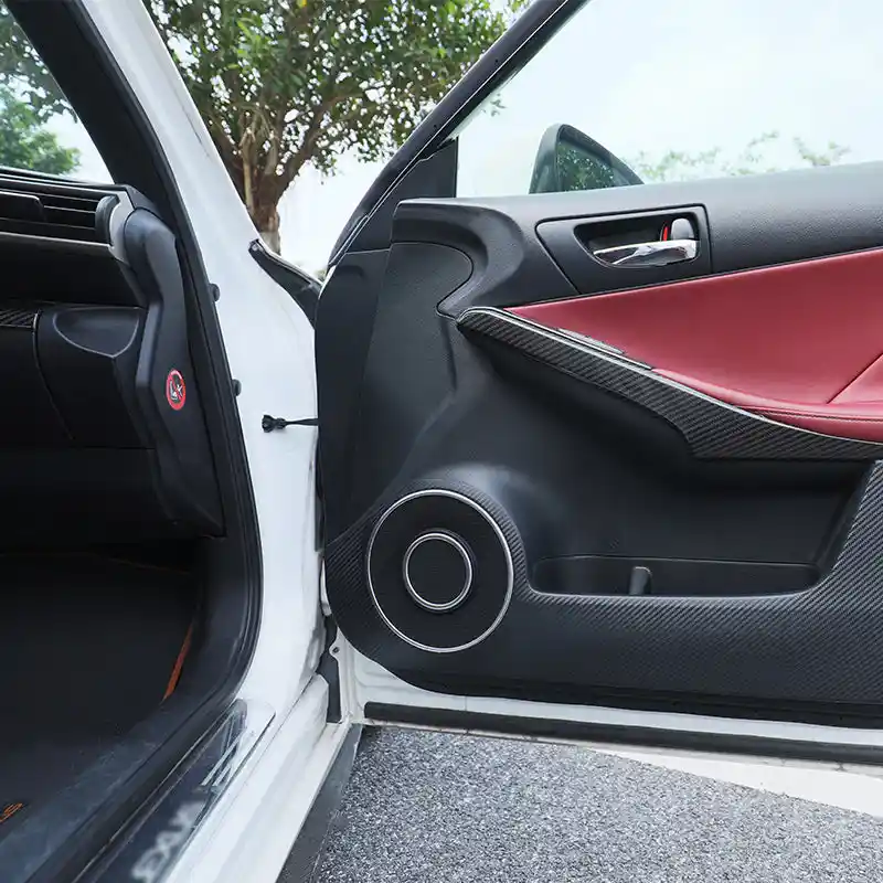 Qhcp 8 pièces intérieur voiture porte haut-parleur cadre couverture  garniture stéréo audio son anneau - SENEGAL ELECTROMENAGER