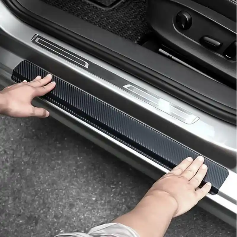 Autocollants de protection de seuil de porte de voiture pour Skoda