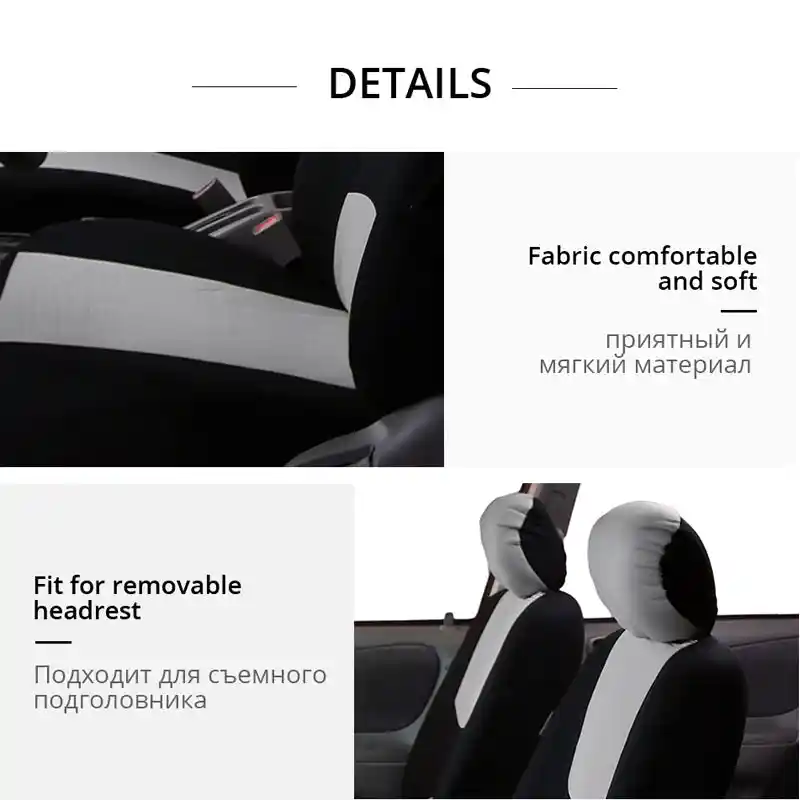 Autoyouth Unique Housse de siège d'auto en tissu plat