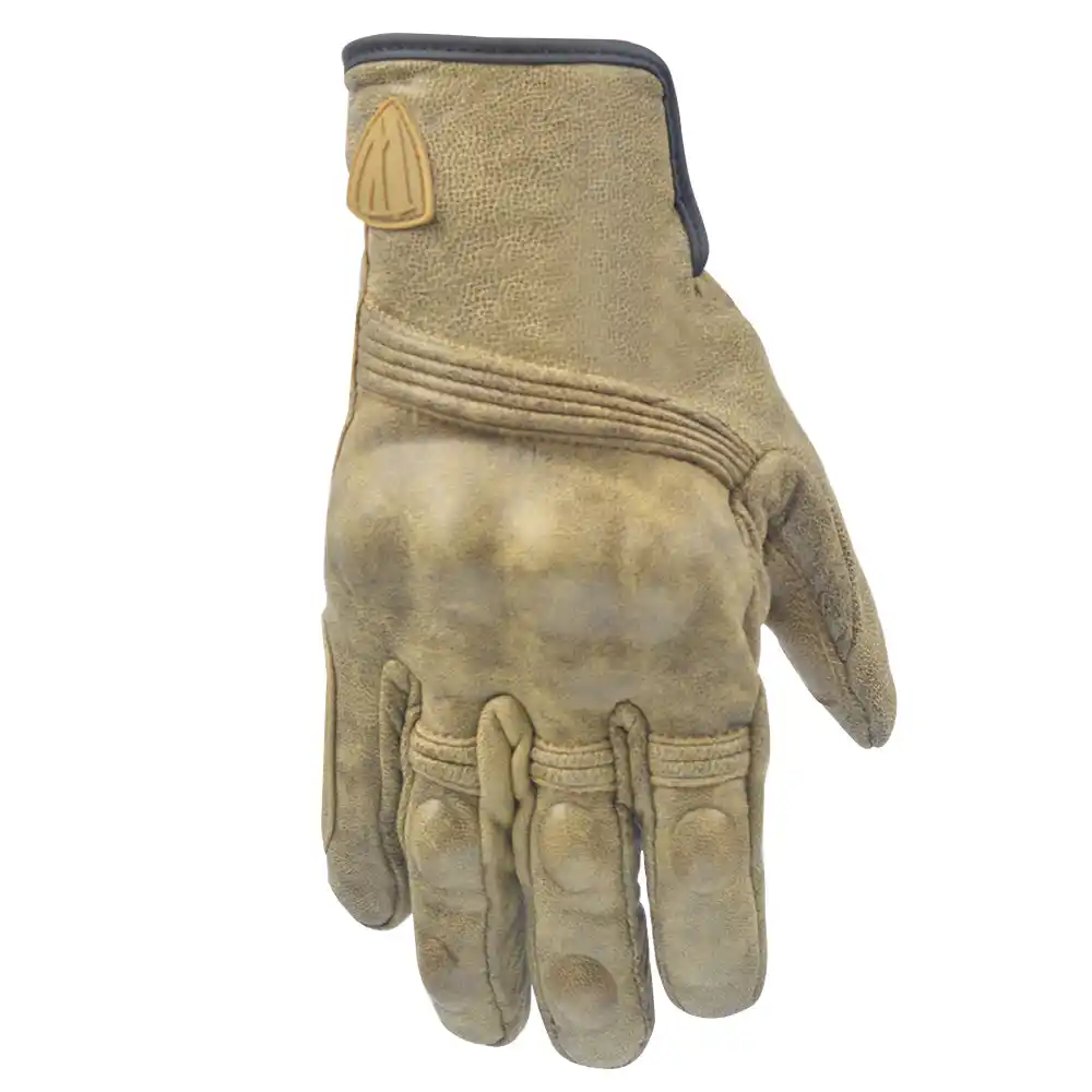 Gants de Moto et Scooter Vintage en Cuir Été Hiver pour Homme et Femme