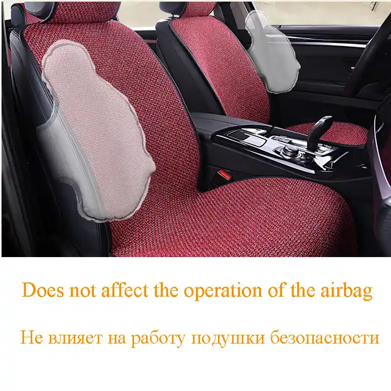 Housse de siège de voiture en lin protecteur avant ou arrière coussin tapis  dossier pour auto - SENEGAL ELECTROMENAGER