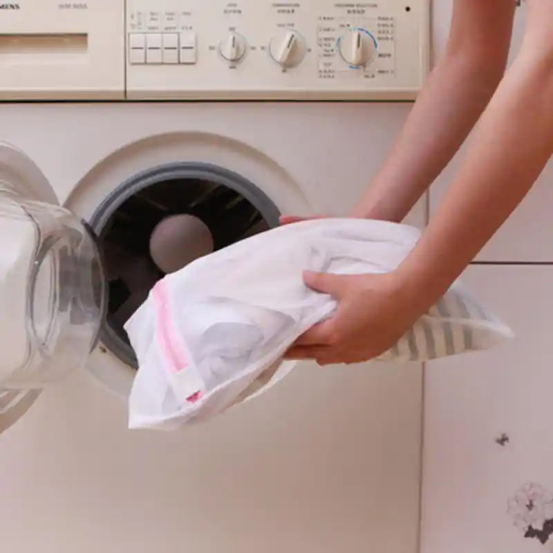 Sac à linge en maille polyester pour machine à laver, panier à