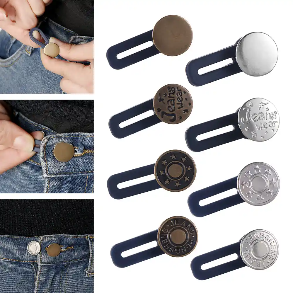2 pièces rallonge de pantalon métal pantalons serrés jeans jupes crochets -  SENEGAL ELECTROMENAGER