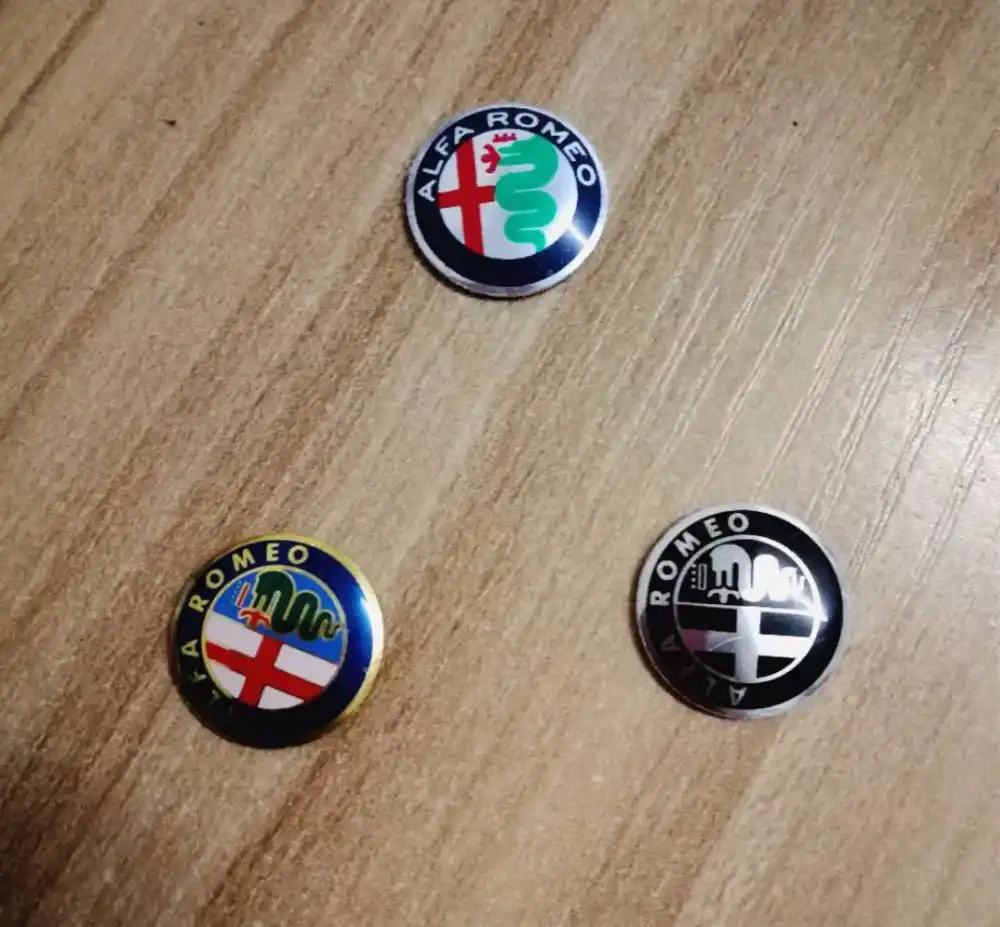 5x 15mm or vert noir alfa romeo voiture logo porte-clés emblème badge  autocollant pour mito - SENEGAL ELECTROMENAGER