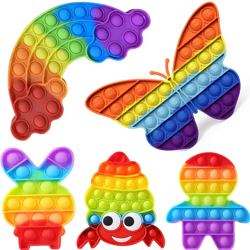 Fidget reliver stress toys rainbow push bubble antistress adulte enfants  sensory - SENEGAL ELECTROMENAGER