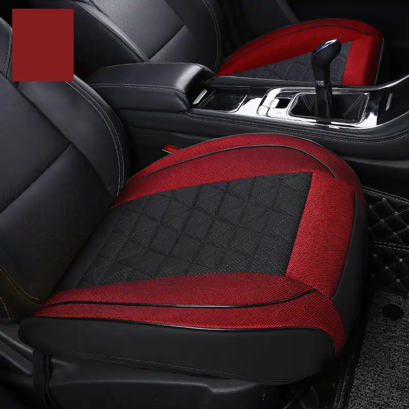 Housse de siège de voiture en cuir de lin 3d tapis de protection de coussin  avant pour intérieur - SENEGAL ELECTROMENAGER