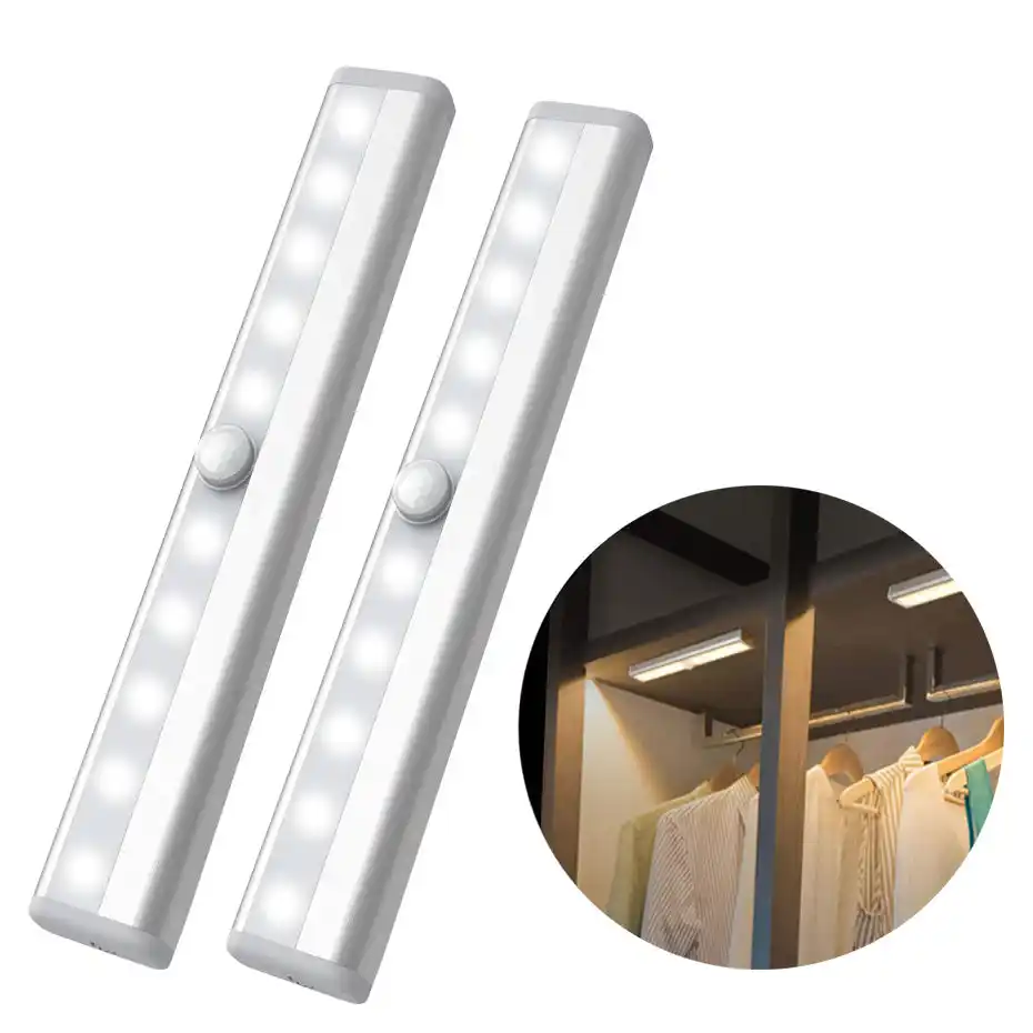 Sans Fil Led Sous L'Armoire Lumière 10 Led Capteur De Mouvement